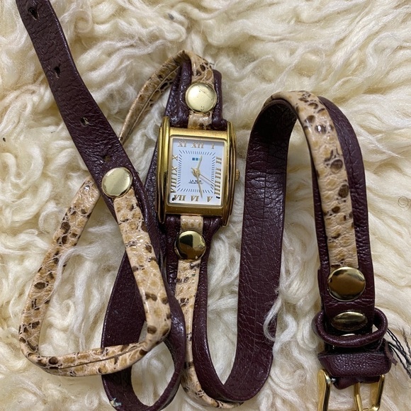 Good condition La Mer Collections Watch SR626SW Gold Hardware Quartz Ladies - Picture 7 of 9